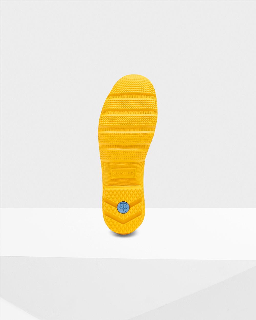 Krótkie Gumowce Męskie - Hunter Original - Żółte - AVRU-65709